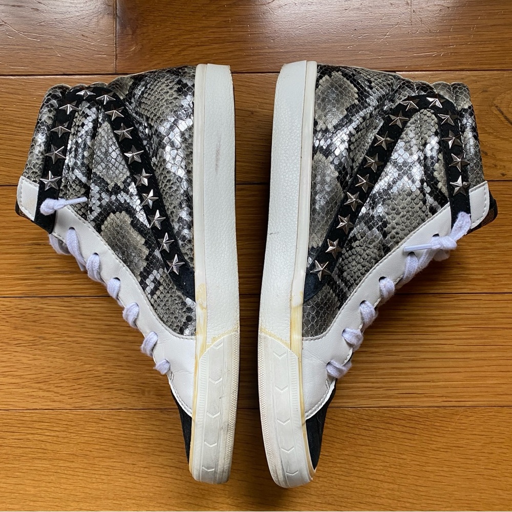 Vintage Havana Scarlett Black Snake Skin Multi‎ High Top Sneakers Star Womens 10